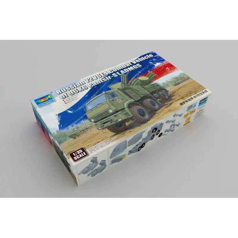 Trompetista 01060 1/35 Veículo de combate russo 72V6E4 de 96K6 Pantsir -S1 ADMGS - Kit de modelo em escala