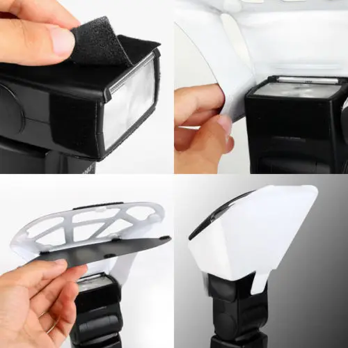 Universal 3 Color Flash Light Speedlite Diffuser Softbox Reflector for GODOX Canon Nikon Olympus Sony Yongnuo Flash Diffuser