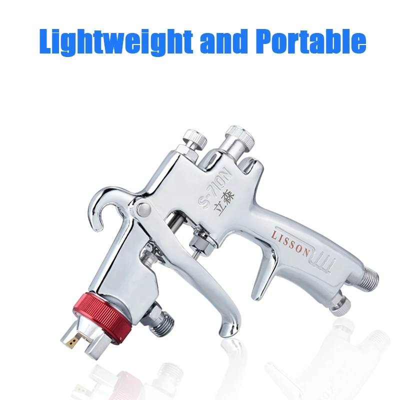 High Quality Professional S710 Spay Gun 1.0/1.3/1.5/1.8mm Nozzle Gravity Airbrush For Car Painting