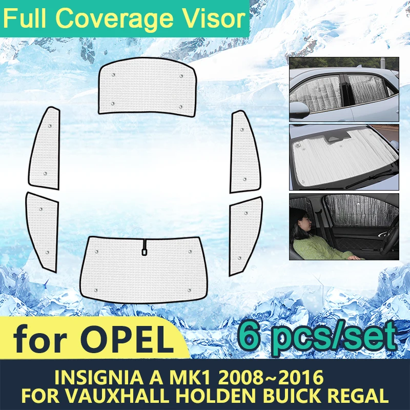 

Full Cover Sunshades For Opel Insignia A MK1 2008~2016 Vauxhall Holden Buick Regal Car Protection Windshields Side Accessories