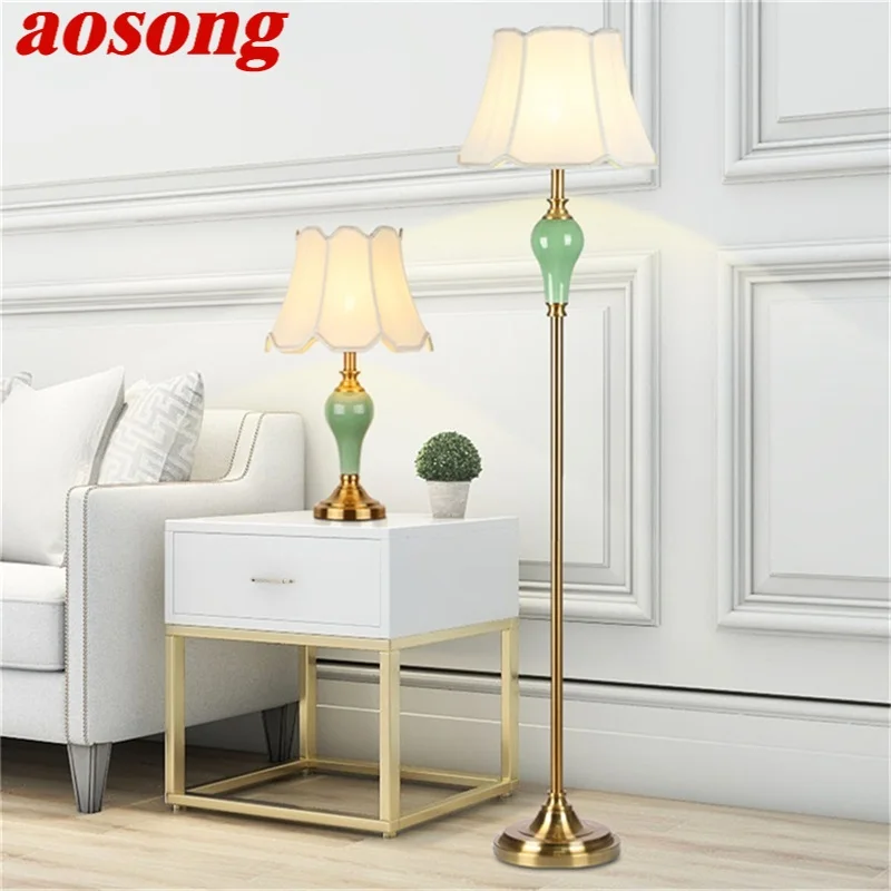AOSONG Dimmer Floor Lamps Light Modern LED Creative Design Ceramic Decorative For Home Living Room