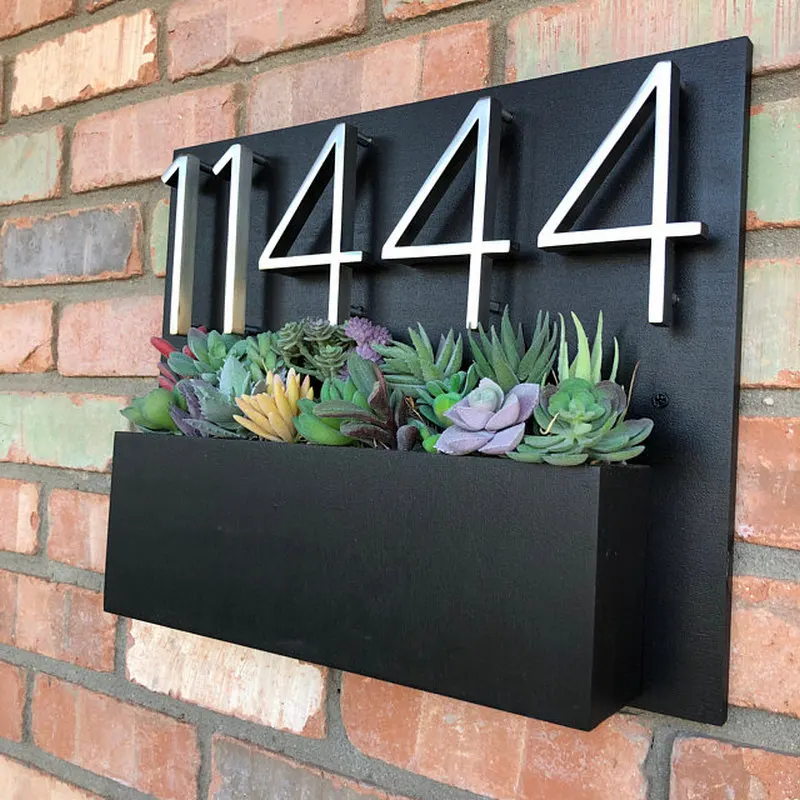 Número de casa grande de 127mm, número de puerta de Hotel, números de dirección al aire libre para casa, Numeros Puerta de la casa, hausnummer
