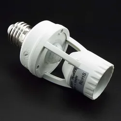 Smart 110V-240V 60W PIR sensore di movimento a infrarossi a induzione E27 supporto Base lampada a LED con interruttore di controllo della luce adattatore presa lampadina