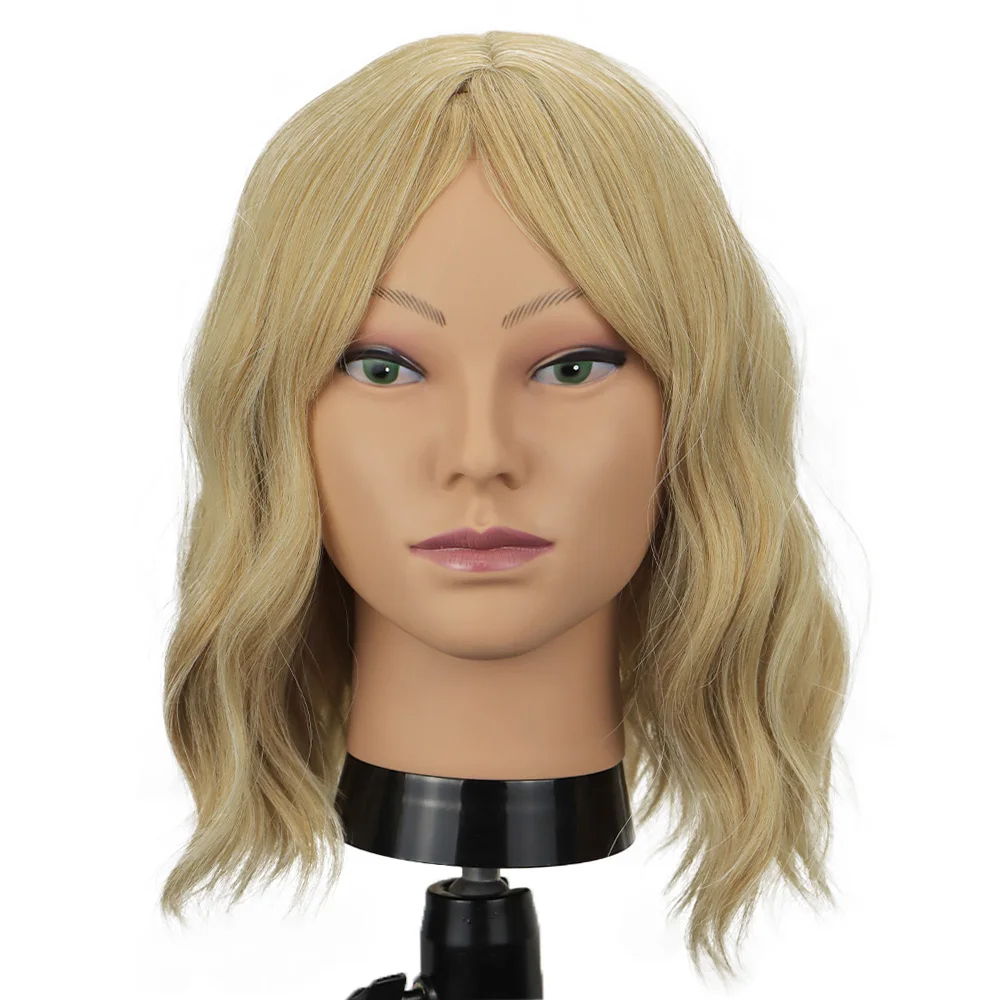 Female Big Size Bald Mannequin Training Head 22inch Without Hair Cosmetology Practice Manikin Head For Hair Styling Wigs Making