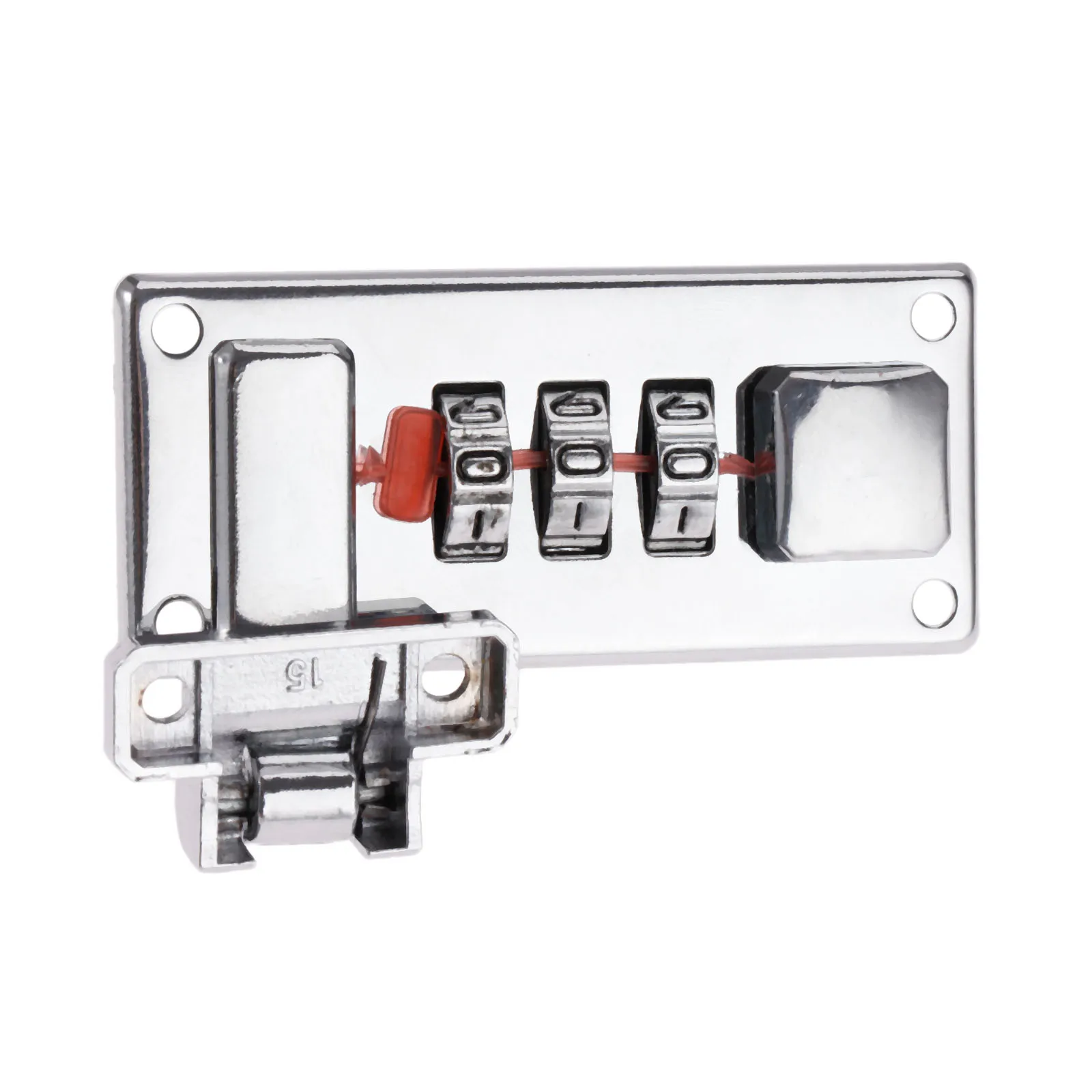 Dreld 65*29Mm Zilveren Wachtwoord Lock Klink Sieraden Houten Doos Vaste Lock Handgemaakte Bagage Koffer Coded Sloten Meubels hardware