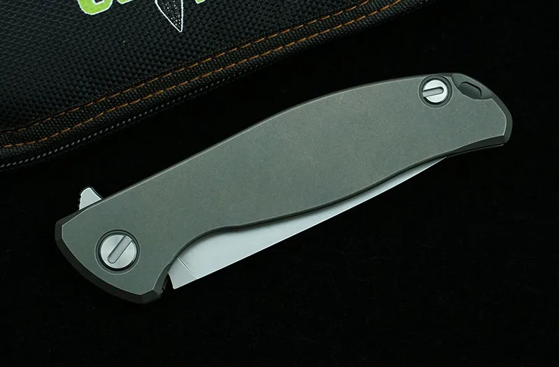 Green Thorn F95 Folding Knife 100% K110 Blade Titanium Handle Outdoor Camping Hunting Kitchen Survival Pocket EDC Tool