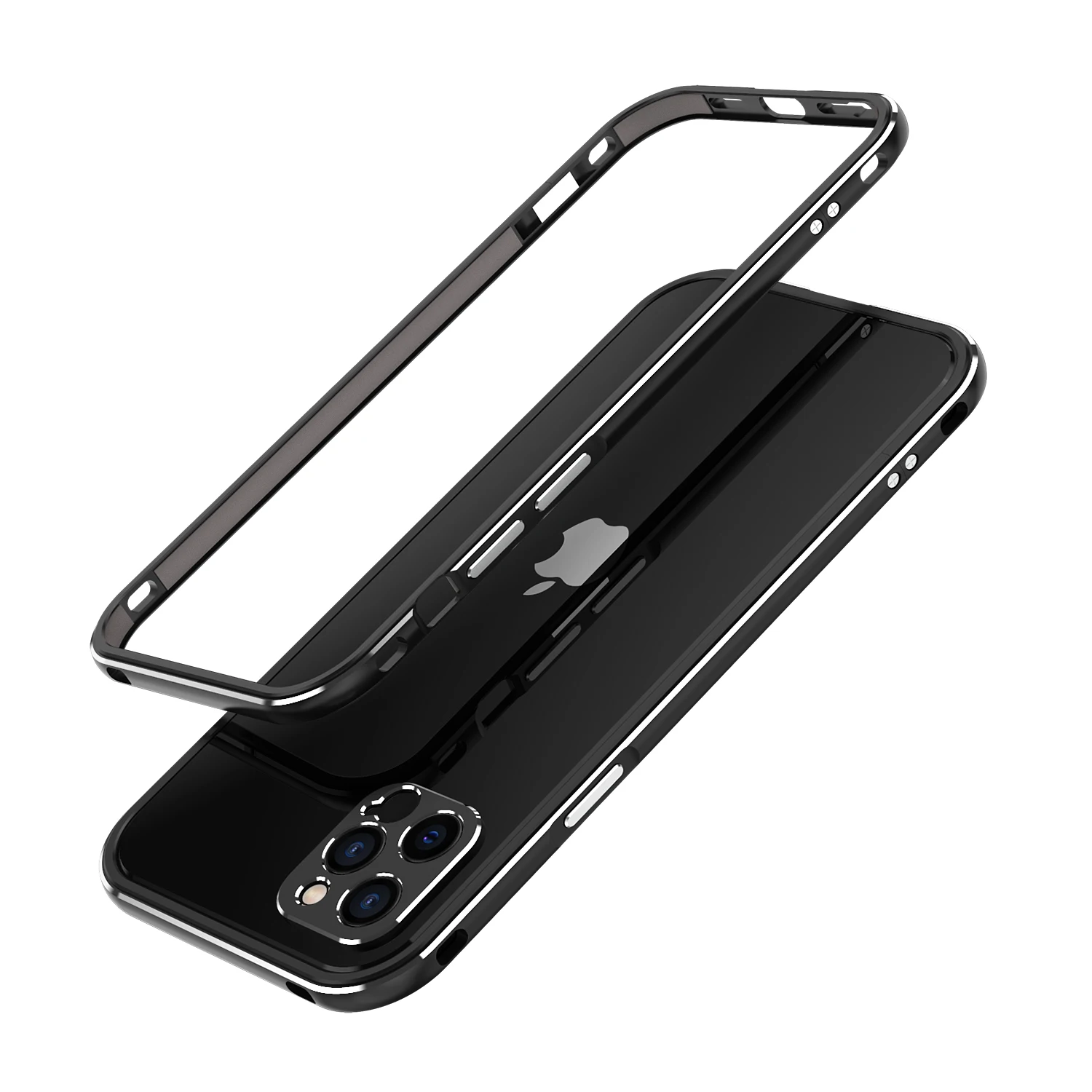 

Bumper Case For iphone 12 Pro Max 12 Mini Luxury Aluminum Metal Phone Frame for iphone12 Pro Max Metal Camera Lens Protector