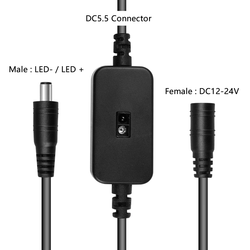 DC12-24V IR Hand Sweep Motion Sensor Switch Detector 3A Smart Switch Dimmer for LED Strip Light Cabinet Closet Lights DC Plug