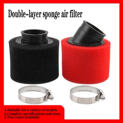 32 35  38 42 45  48 mm elbow neck foam air filter sponge cleaner moped scooter dirt pit bike motorcycle RED Kayo BSE free shippi