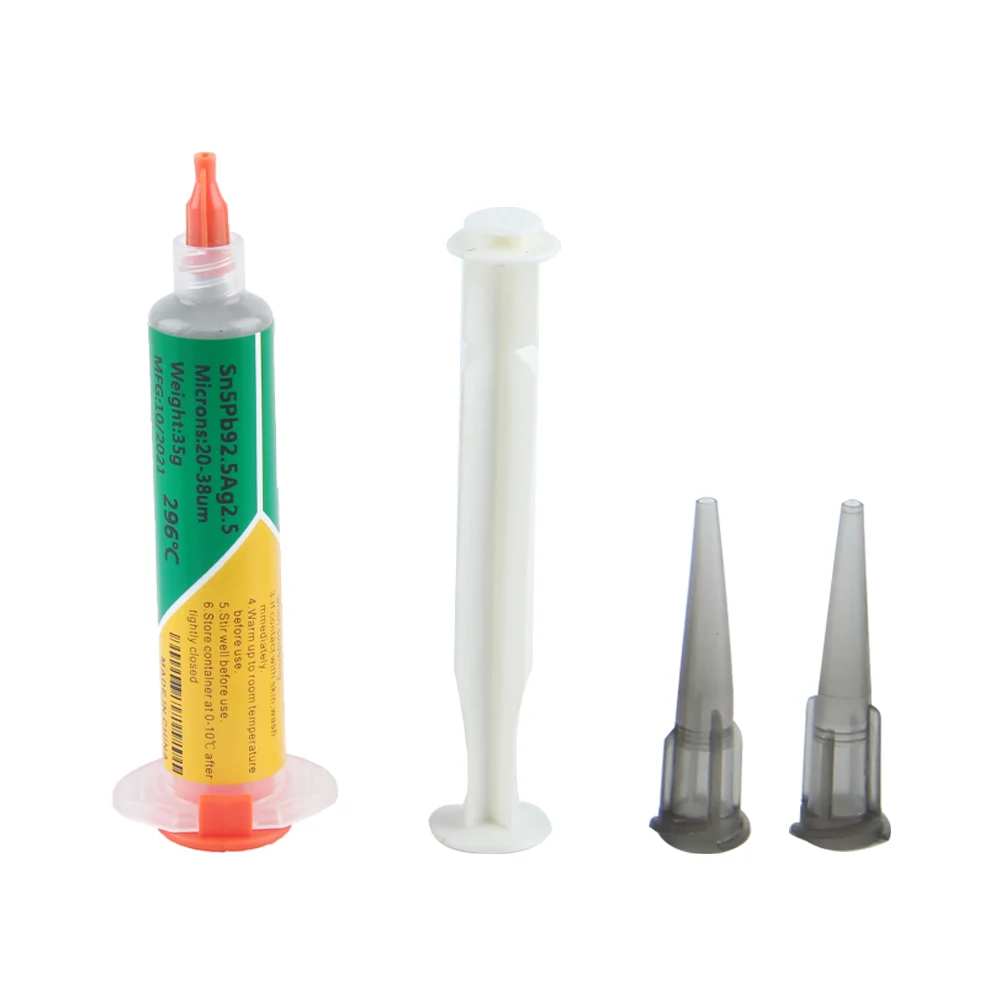 Solder Paste Sn5pb92.5ag2.5 Melting Point 296 ℃ Solder Paste High Melting Point Is Suitable for Weld