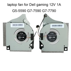 GPU CPU Cooling Fans for DELL Inspiron G5 5590 G7 7790 7590 006KT2 06KT2 09THTN 9THTN Notebook PC Fan CPU VGA Cooler DC12V 1A