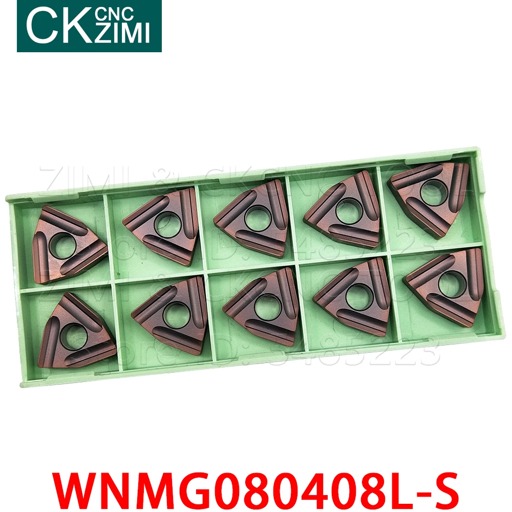 10P WNMG080408L-S BP1125 WNMG 080408L S Carbide Miếng Lót Làm Khe Lưỡi Dao Biến Dạng Kim Loại CNC Tiện Dụng Cụ Bằng Thép Không Gỉ