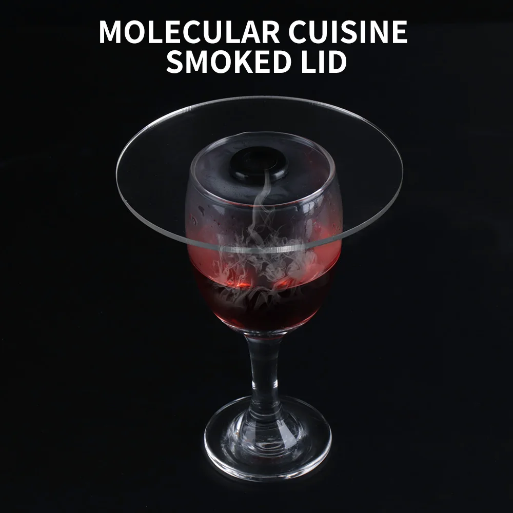 Molecular Cuisine Smoke Hood Food Grade Lid Dome Cover For Smoker Gun Accessory Smoke Infuser Cake Steak Cover Cup Food Dish