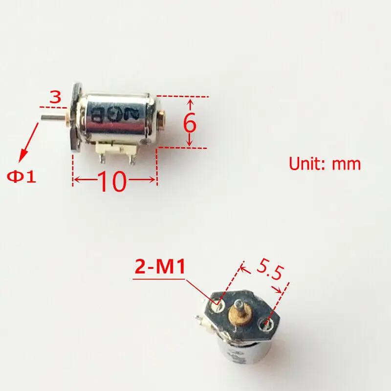 Motor paso a paso de 2 fases, 4 cables, Micro 10mm, miniatura pequeña, diámetro 10mm, Mini Motor paso a paso, cámara Digital de precisión