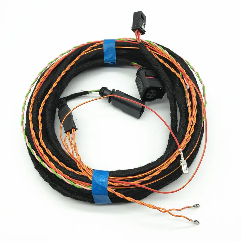 

Car Rear View Flip Camera Reversing Trajectory Logo Camera Dynamic tracking RVC Cable wiring Harness For VW Golf 8 KM8