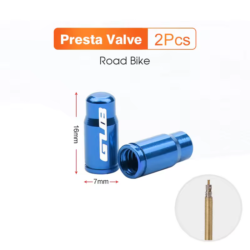2pcs GUB Aluminum CNC Bicycle Tire Valve Cap MTB Road Bike Tube Tyre Gas Nozzle Cover for AV FV Schrader Presta Valve Dustproof - Image 7