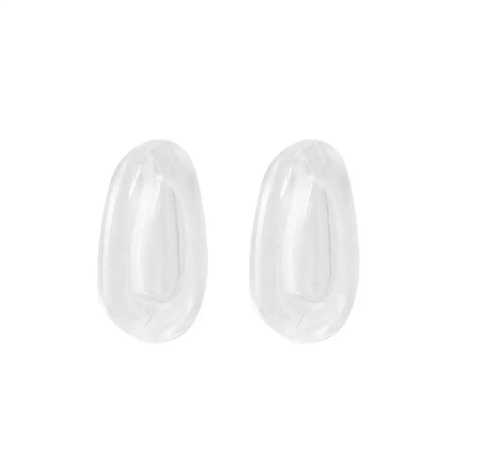 

SmartVLT One Pair Crystal Clear Rubber Nose Pads Replacement for Oakely Deviation Sunglasses