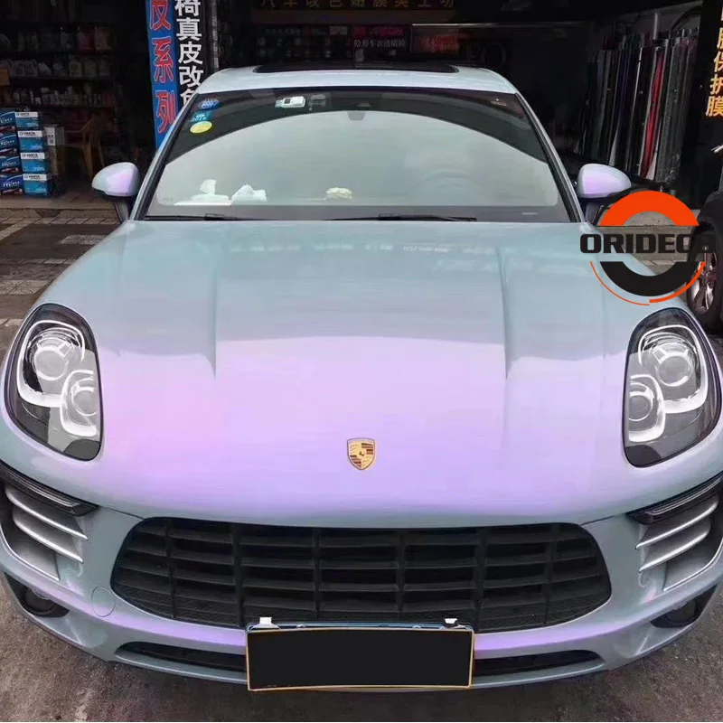 

Magic Twin Color Candy Nardo To Purple Vinyl Wrap Film Air Bubble Free Gloss Magic Dreamy Purple Gray Car Wrap Sticker