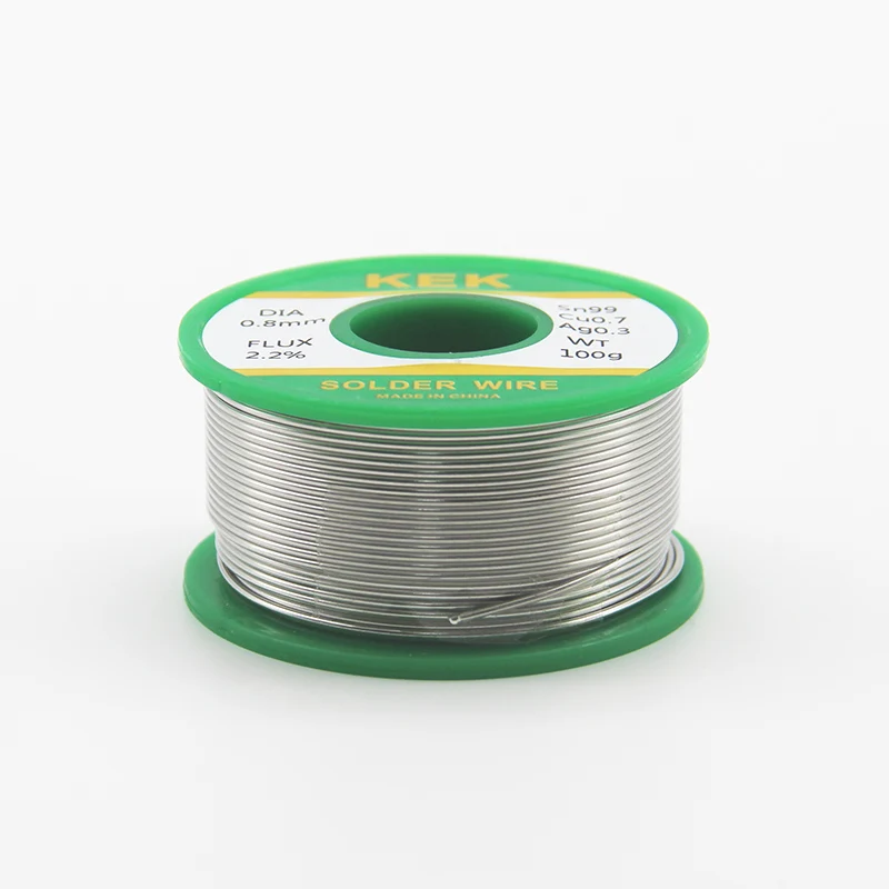 Sn99cu0, 7ag0.3 Kawat Solder Bebas Timah 0.8-1.0Mm Inti Rosin Bebas Timah untuk RoHs Listrik