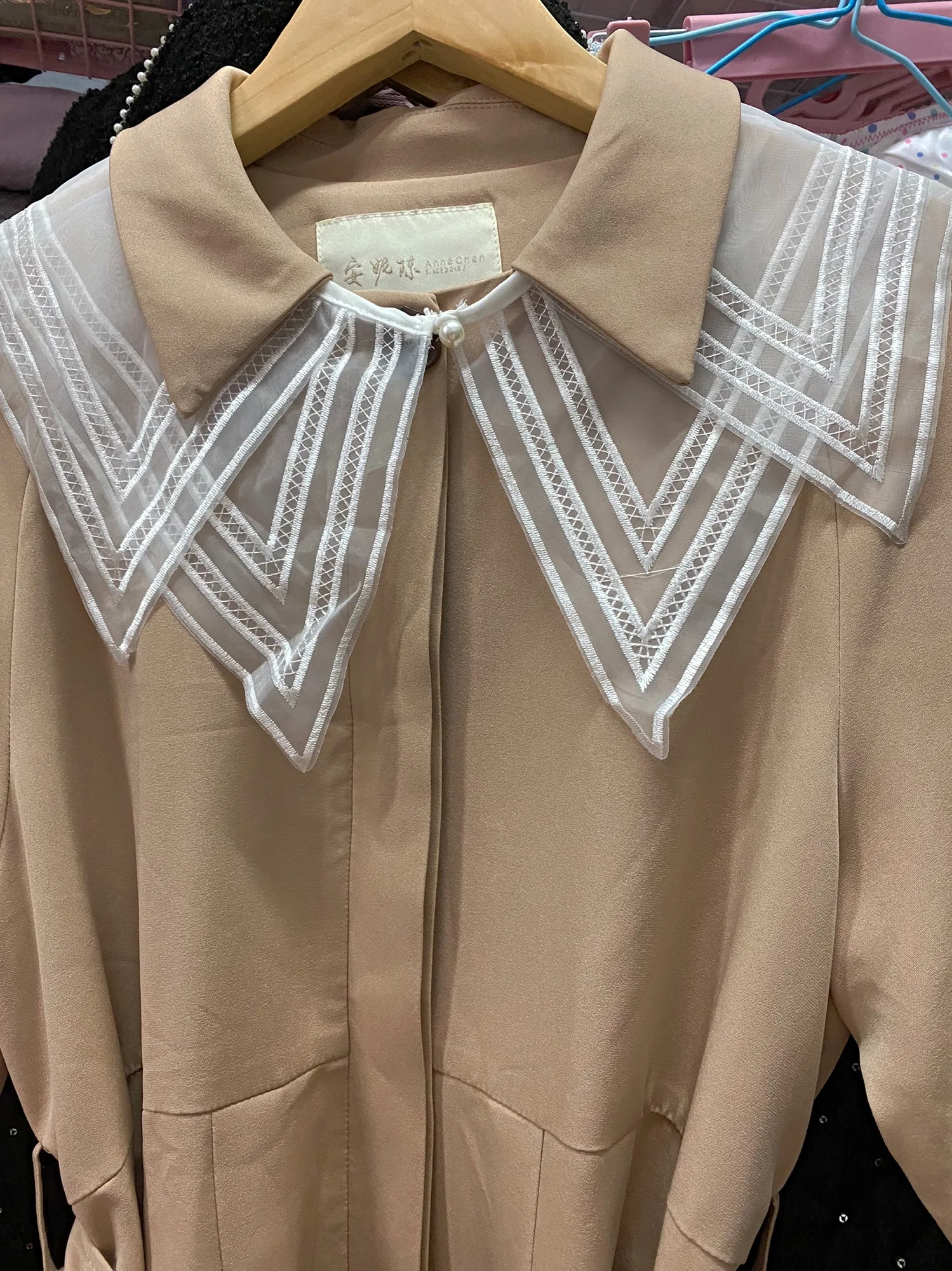 Cuello desmontable falso, chal con volantes, lazo bordado, Collar decorativo, Gargantilla corta, Poncho Lolita, 1 unidad