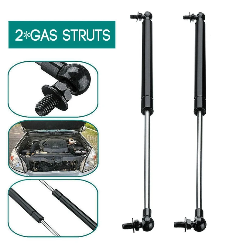 2Pcs Car Hood Struts Bonnet Gas Lift Support Damper for Toyota Landcruiser Prado 120 Series 2002-2009 475MM