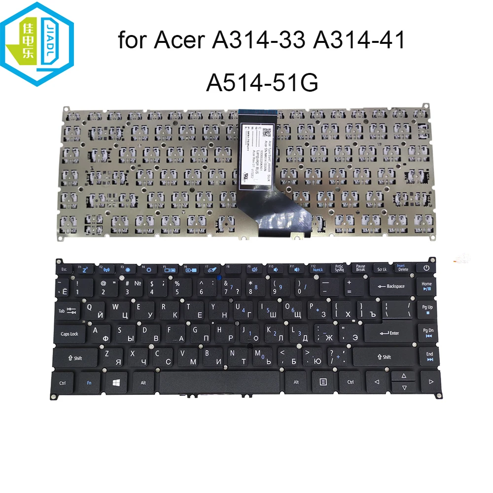 Imagem -01 - Teclado do Laptop Russo para Acer Aspire A31433 A31441 A51451g A514-51kg Tmp40-51 Sv4t-a84sb Substituição teclado do laptop russo para acer aspire a31433 a31441 a51451g a514 51kg tmp40 51 sv4t a84sb substituicao 01