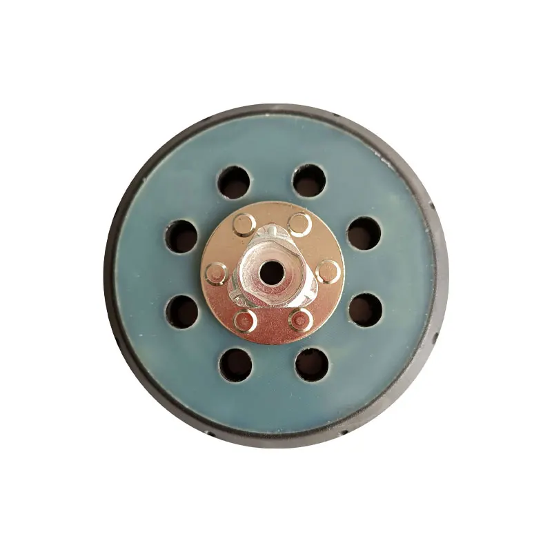 5/6 Inch 8-Hole Electro-Pneumatic Black Polishing Disc Self-Adhesive Flocking Grinding Disc Sandpaper Machine Accessories