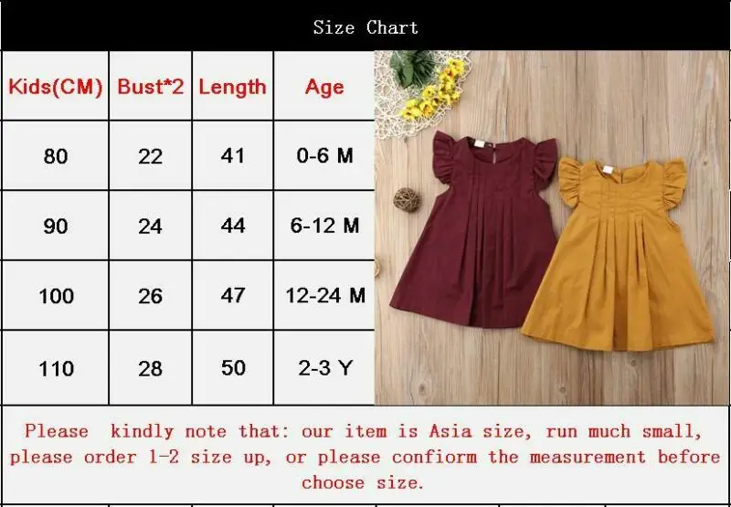 Newborn Summer Solid Color Clothes Baby Girl Ruffle Party Dress Kids Ruffle Short Sleeve Clothes Girls Tutu Solid Dress Toddler