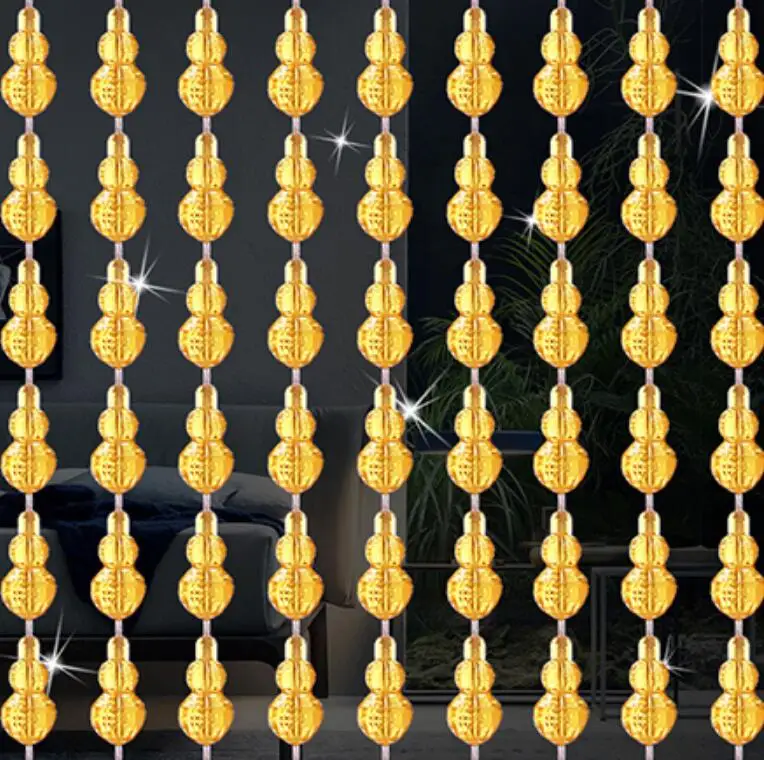 Fashion gourd feng shui door curtain plastic bead anti-mosquito partition decorative curtain