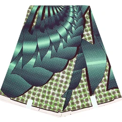 Geometria design garantido mais recente africano cera tecido de impressão para as mulheres vestidos do vintage ancara cera real algodão 6 jardas material