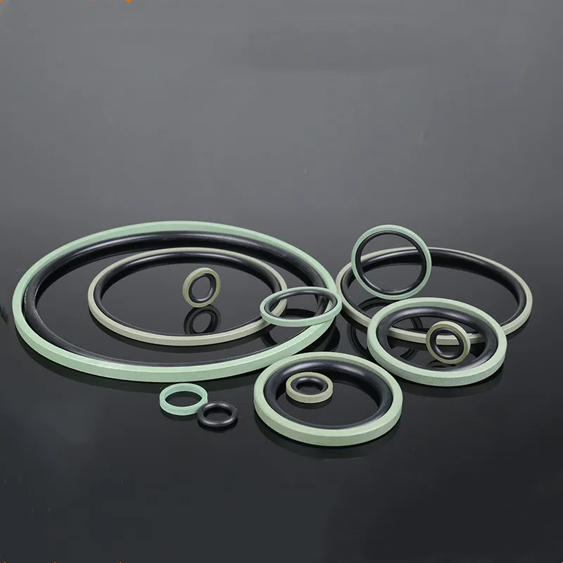 

Glyd ring PTFE piston seal wear-resistant extrusion-resistant chemical corrosion-resistant hole with two-way effect
