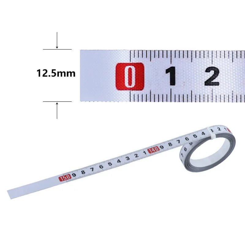1-5M Thép Không Gỉ MITRE Theo Dõi Thước Dây Tự Dính Hệ Mét Quy Mô Người Cai Trị Không Rỉ Bền Và mặc-Resistan Thước