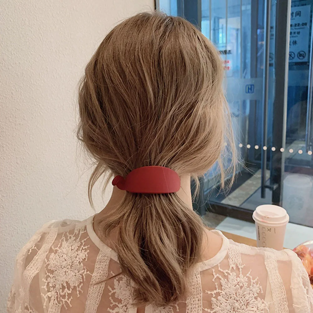 Zoete Banaan Vorm Haar Klauwen Vrouwen Meisjes Mode Haar Clips Paardenstaart Houder Haarspelden Mode Haaraccessoires