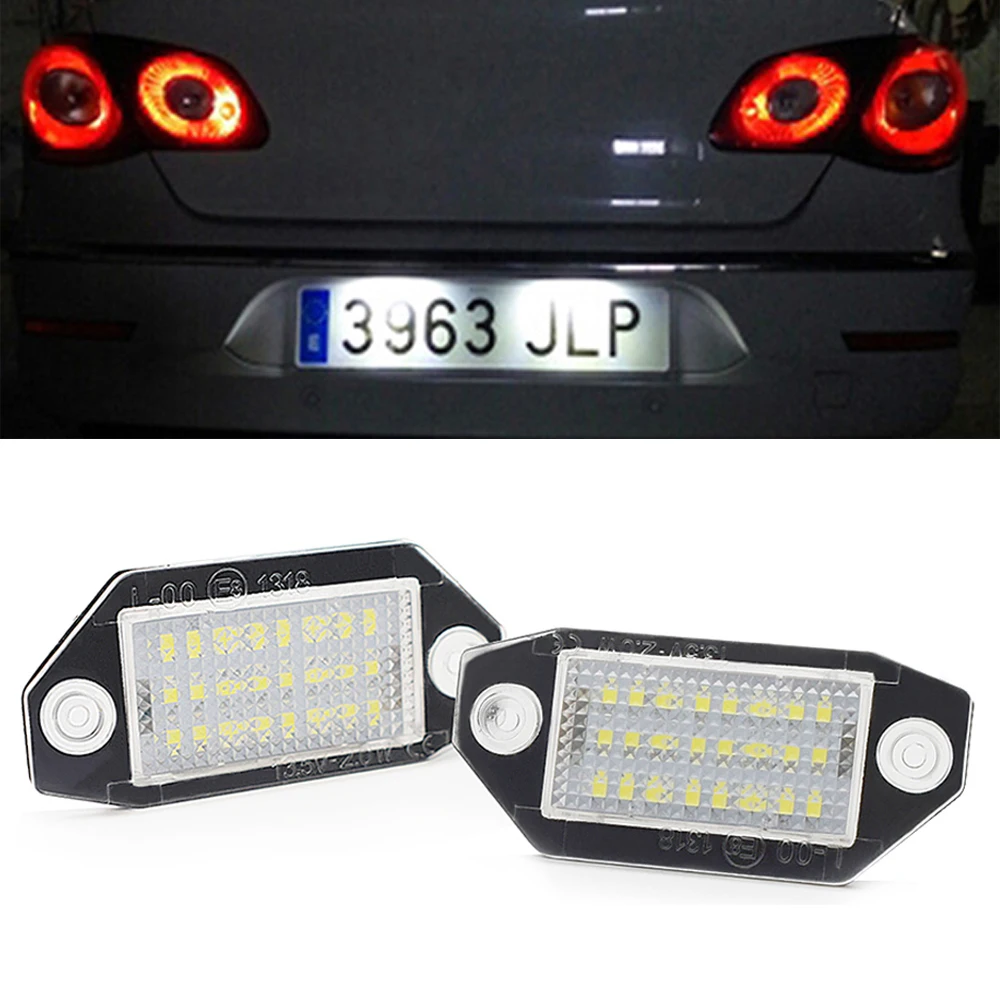 

2 Pcs For Ford Mondeo 3 MK3 5D CANBUS LED Car Number License Plate Light No Error Auto Rear Tail Lamp Accessories