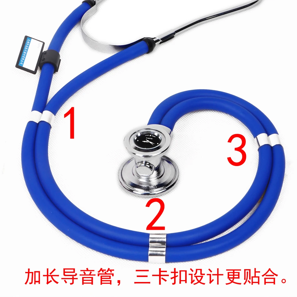 stethoscope Stethoscop Medical Heart Care With A Double Tube Clock And Multi-function Timing Plus Long Paragraph Stethoscope