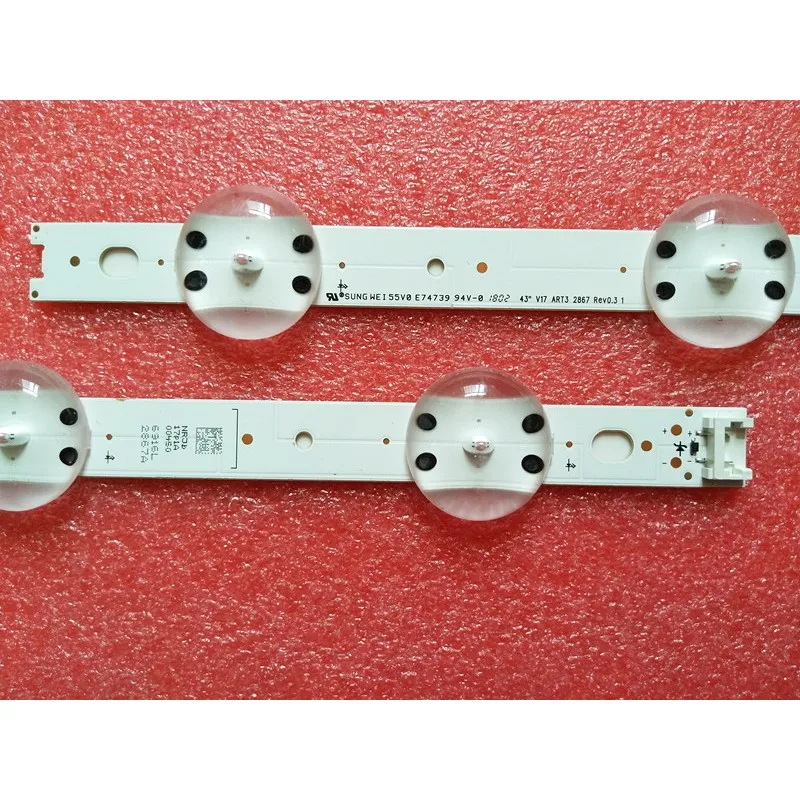 TVs LED Band array For LG 43UJ6519-ZA 43UJ651T-DA 43UJ6520-PB 43UJ6525-SF LED Bar Backlight Strip Line LC430DGG-FKM3 Ruler Tapes