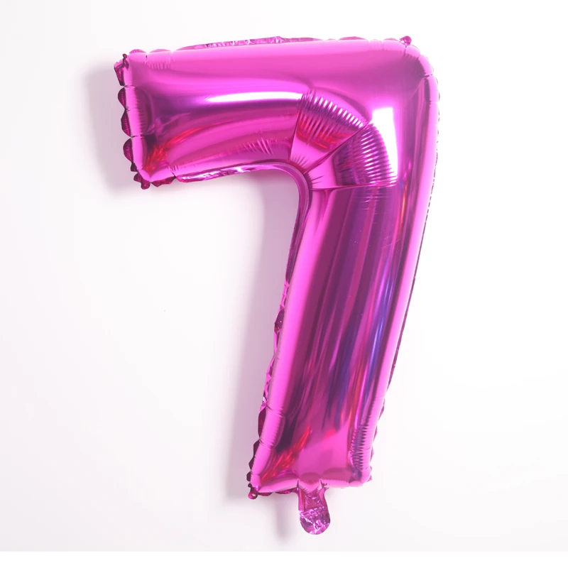 16 32 40 Inch Silver Gold Blue Pink Foil Number Balloons Digital Adult Birthday Wedding Party Decor Baby Shower kid toys balloon - view 6