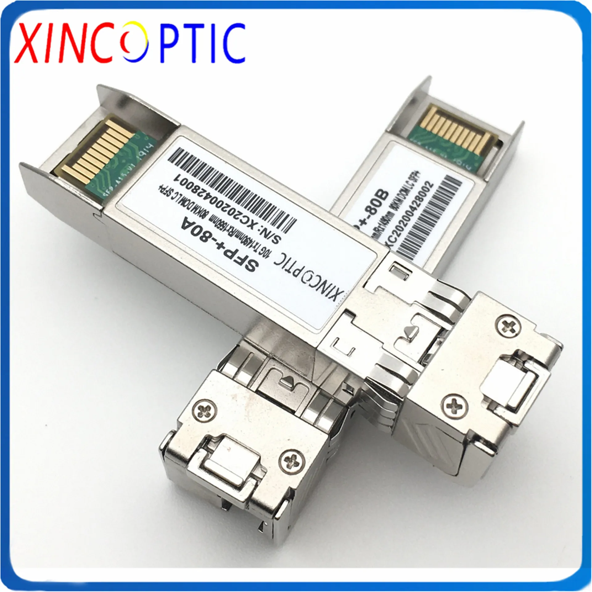 Free Shipping 10G 1490nm/1550nm 80KM BIDI SFP DDM LC WDM SFP+ one fiber,10Gbps Single Core WDM LC Fiber Optic Transceiver Module