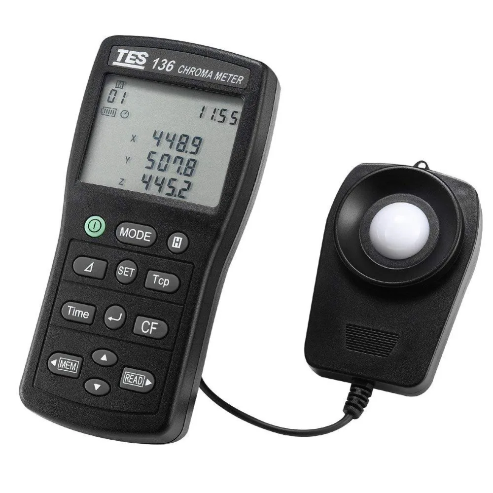 

tes-136 chroma meter light lux meter Illuminance meter with USB interface