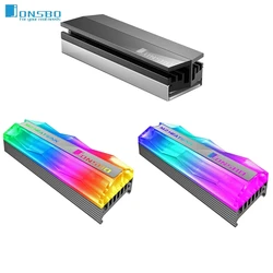 Jonsbo SSD Heatsink Cooler NVME NGFF M.2 2280 Solid State Hard Disk Radiator Heat Sink Passive Heat Dissipation Aluminum Cooling