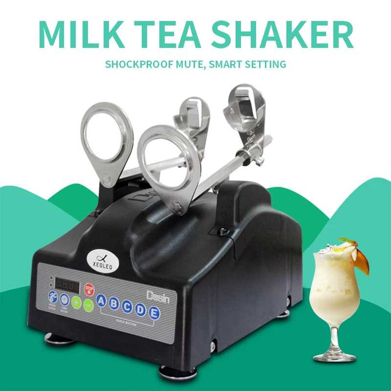 

500-700cc Horizontal Shaking Machine MilkShaker With Timing Bubble Tea Machine Double Head Bubble Tea Shaker 10 Speeds 110v/220v