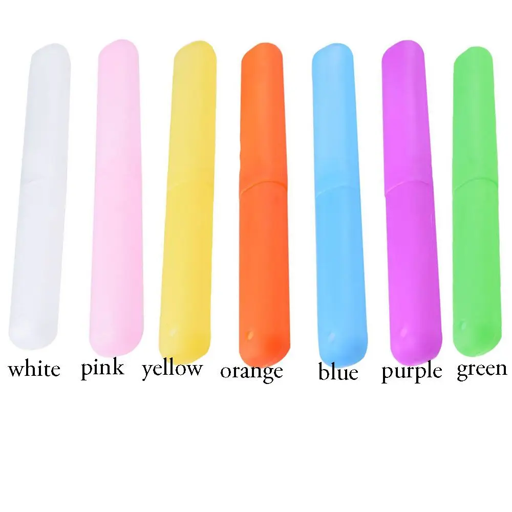 1PC Wheat Straw Colorful Plastic Tooth Brushes Dust-proof Box Toothbrush Holder Protect Case Hiking Camping Chopsticks Box