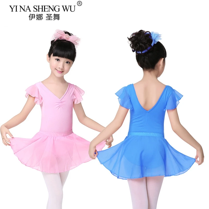 Ballet Dance Chiffon Skirt Pure Color Ballet Gymnastics Elastic Waist Skirt Girls Chiffon Ballet Wrap Short Dance Practice Skirt