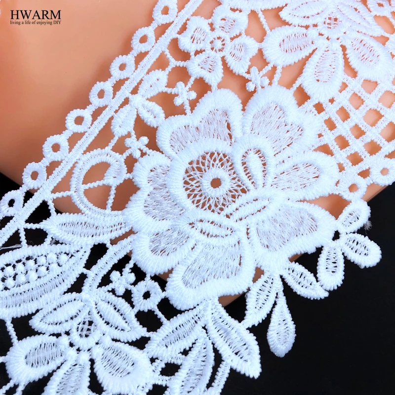 lace fabric ribbon 5yard 9.3cm High Quality arts craft sewing trim wedding dress accessories DIY women skirt decoration LACE