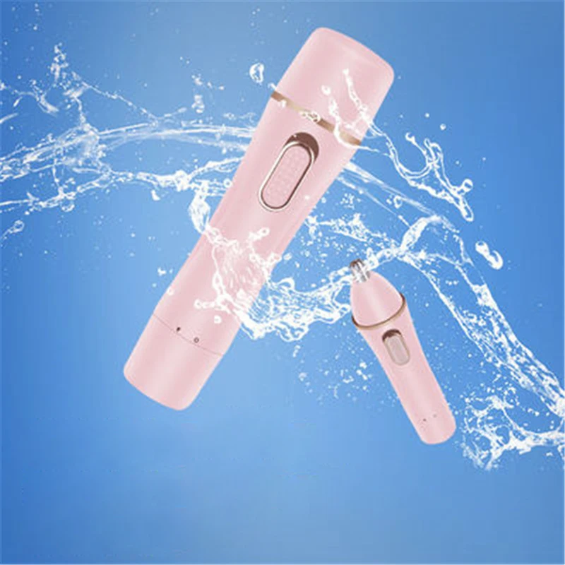 4 in 1 Epilierer Weibliche Augenbraue Trimmer Frauen Rasierer Haar Entfernung Rasiermesser Gesicht Dame Bikini Enthaarung Rasur