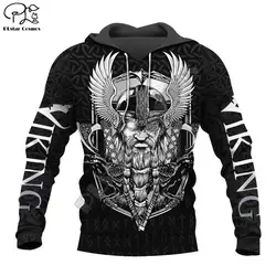 PLstar Cosmos Valhalla God Odin Warrior Tattoo Vintage NewFashion Tracksuit 3DPrint Harajuku Pullover Casual Jacket Hoodies X8