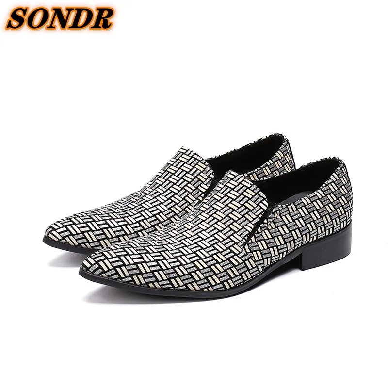 

Classic Office Men Dress Shoes Genuine Leather Fashion Elegant Formal Wedding Men Slip On Office Oxford Shoes Sapatos Masculino