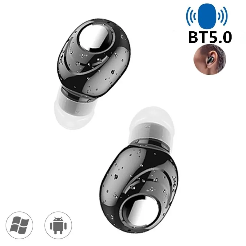 Mini-Tai 5.0 Bluetooth HiFi Tai Nghe Không Dây Có Mic Tai Nghe Nhét Tai Thể Thao Tay Nghe Âm Thanh Stereo Tai Nghe Nhét Tai Cho Tất Cả điện Thoại
