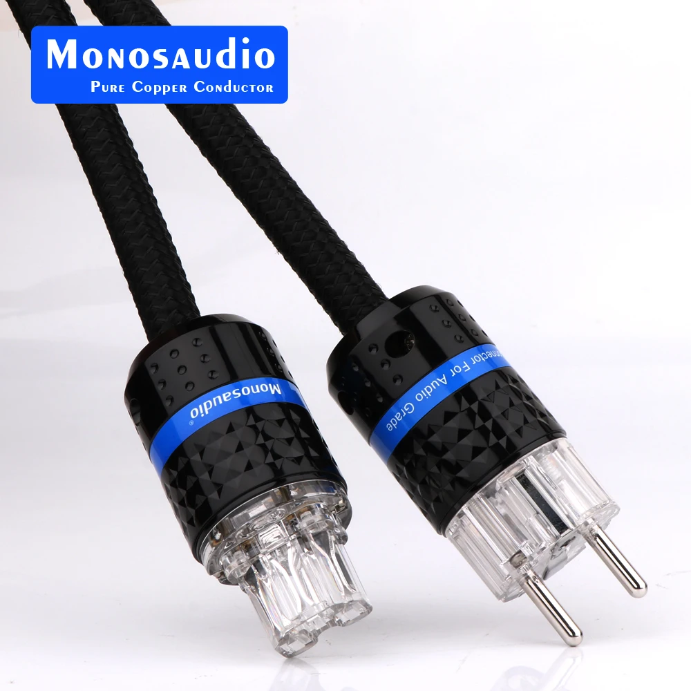 

Monosaudio Tsunami Series P903 13AWG AC EU Version Power Cable Schuko Standard HiFi AC Supply Wire Audio Video Hifi Power Cord