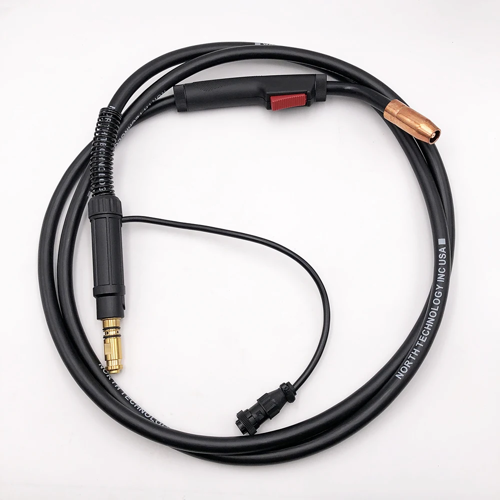 Complete 3meters 10feet North NT-1 NT1 MIG Welding Torch Air Cooled Welding Gun With Cable Fitting Connector